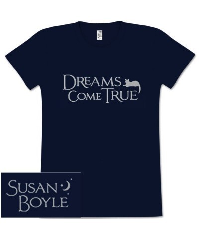 Susan Boyle Half Moon Missy Navy T-Shirt $7.17 Shirts