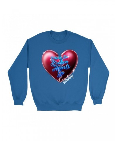 Whitney Houston Sweatshirt | Where Do Broken Hearts Go Sweatshirt $9.93 Sweatshirts