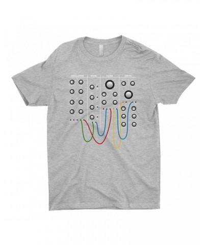 Music Life T-Shirt | Modular Synth Chest Panel Shirt $11.17 Shirts