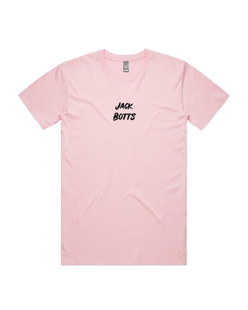 Jack Botts Stacked Logo Tee (Pink) $5.26 Shirts