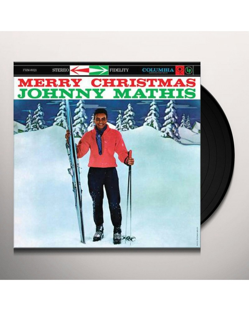 Johnny Mathis Merry Christmas Vinyl Record $3.33 Vinyl