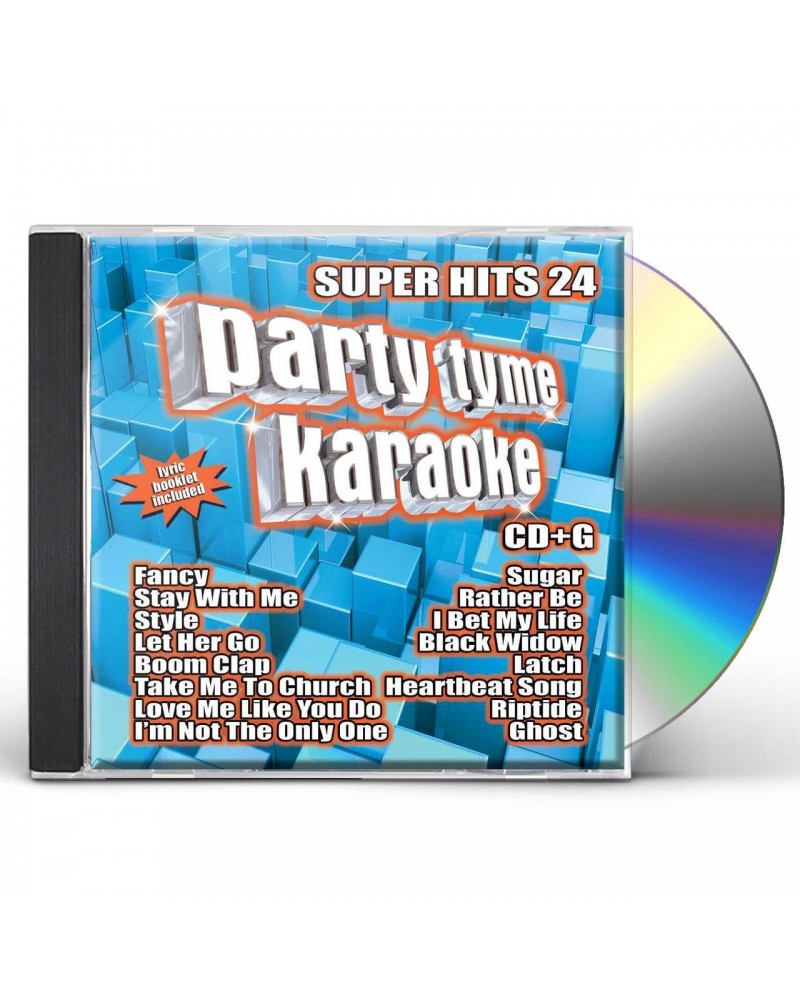 Party Tyme Karaoke Super Hits 24 (16-song CD+G) CD $7.50 CD