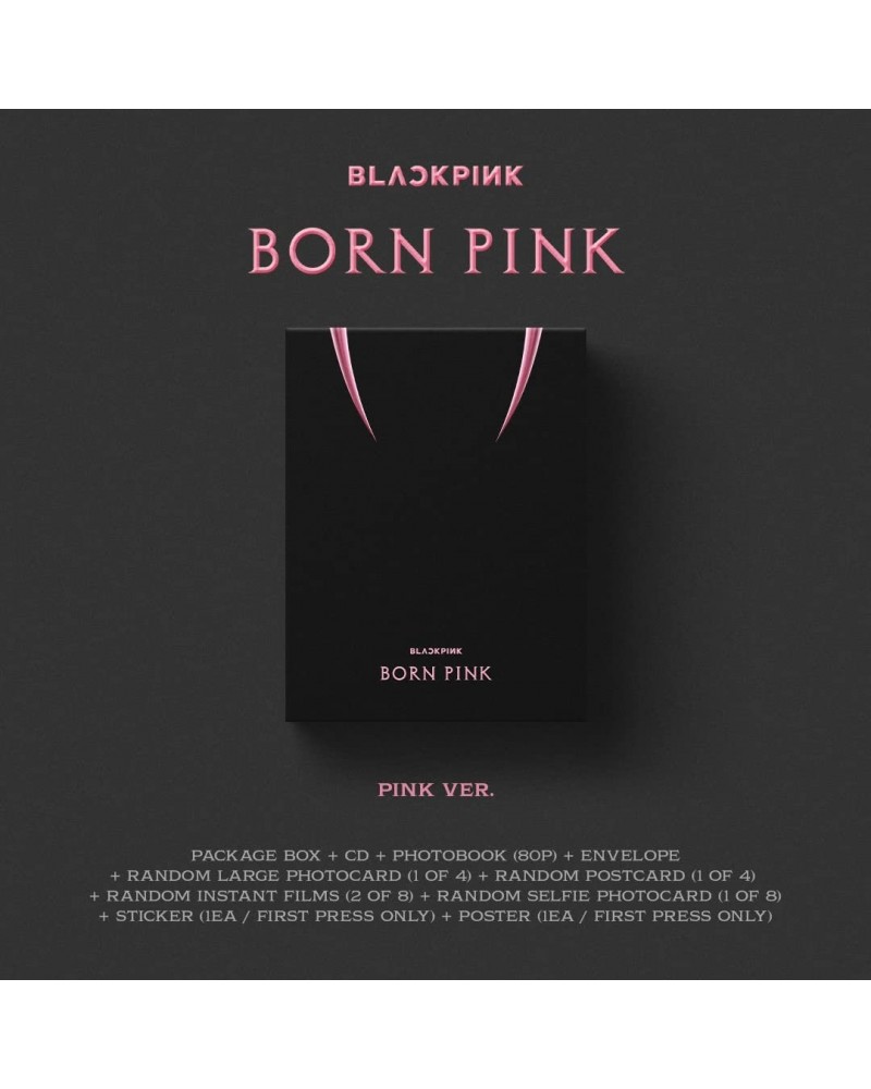 BLACKPINK Born Pink (Standard Cd Boxset - Version A / Pink) $3.52 CD