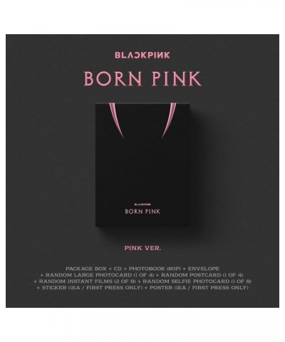 BLACKPINK Born Pink (Standard Cd Boxset - Version A / Pink) $3.52 CD