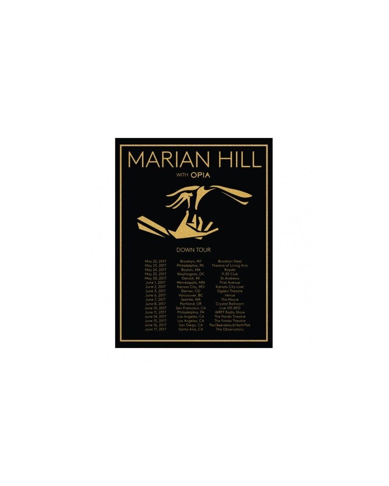 Marian Hill 18X24 2017 Down Tour Poster $3.90 Decor