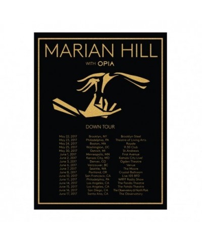 Marian Hill 18X24 2017 Down Tour Poster $3.90 Decor