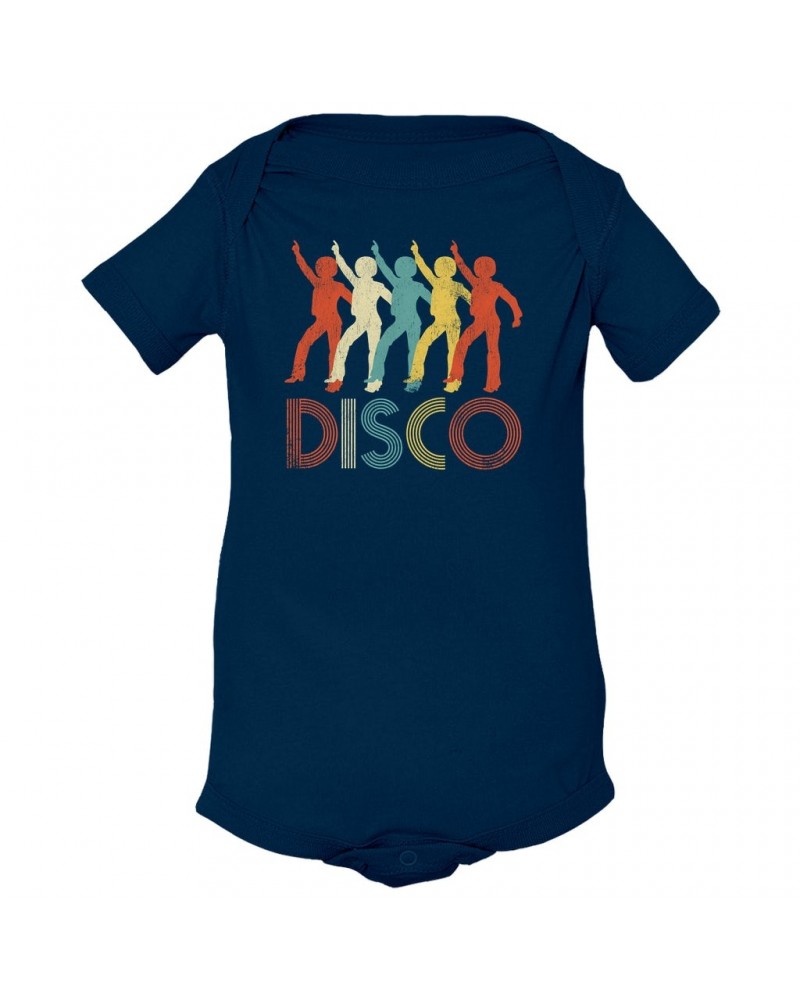 Music Life Baby Onesie | Colorful Disco Design Distressed Onesie $5.95 Kids