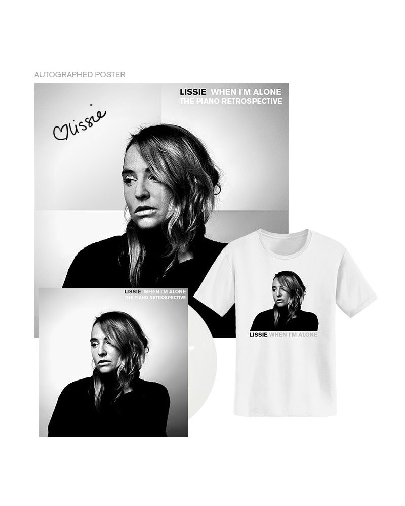 Lissie WHEN I'M ALONE: THE PIANO RETROSPECTIVE LP/TEE BUNDLE $8.54 Vinyl