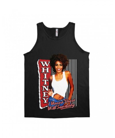 Whitney Houston Unisex Tank Top | I Wanna Dance With Somebody Red Design Shirt $13.93 Shirts