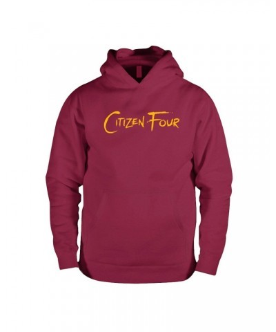 Citizen Four C4 Logo Maroon Hoodie $7.39 Sweatshirts