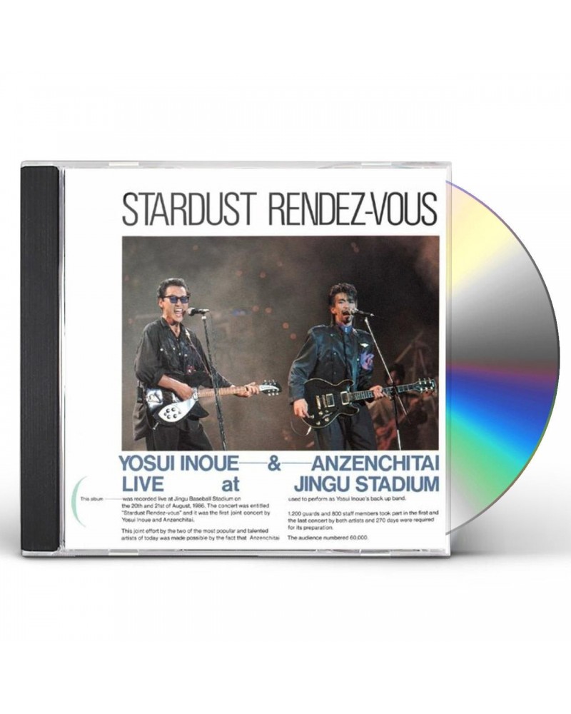 Yosui Inoue STARDUST RENDEZ-VOUS LIVE AT JINGU STADIUM CD $11.20 CD