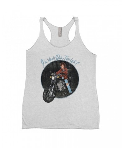 Whitney Houston Ladies' Tank Top | I'm Your Baby Tonight Album Photo Design Distressed Shirt $14.62 Shirts