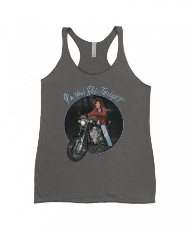 Whitney Houston Ladies' Tank Top | I'm Your Baby Tonight Album Photo Design Distressed Shirt $14.62 Shirts