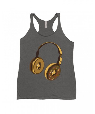 Music Life Ladies' Tank Top | Delicious Donut Beats Shirt $8.93 Shirts