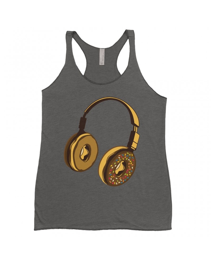 Music Life Ladies' Tank Top | Delicious Donut Beats Shirt $8.93 Shirts