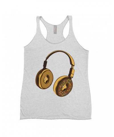 Music Life Ladies' Tank Top | Delicious Donut Beats Shirt $8.93 Shirts