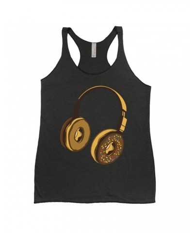 Music Life Ladies' Tank Top | Delicious Donut Beats Shirt $8.93 Shirts