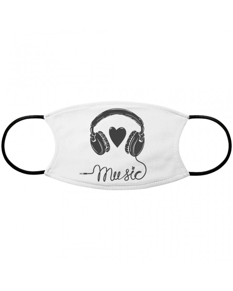 Music Life Face Mask | I Heart Music Face Mask $36.95 Accessories