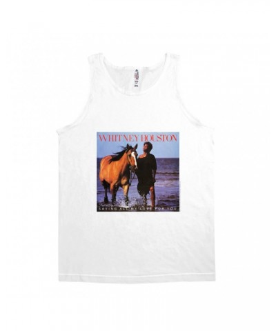 Whitney Houston Unisex Tank Top | Saving All My Love For You Album Cover Shirt $20.68 Shirts