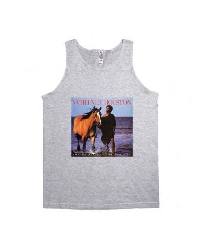 Whitney Houston Unisex Tank Top | Saving All My Love For You Album Cover Shirt $20.68 Shirts