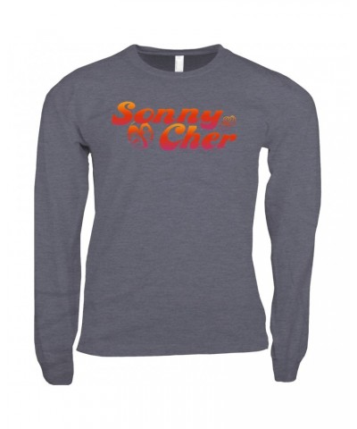 Sonny & Cher Long Sleeve Shirt | Comedy Hour TV Show Logo Shirt $5.98 Shirts