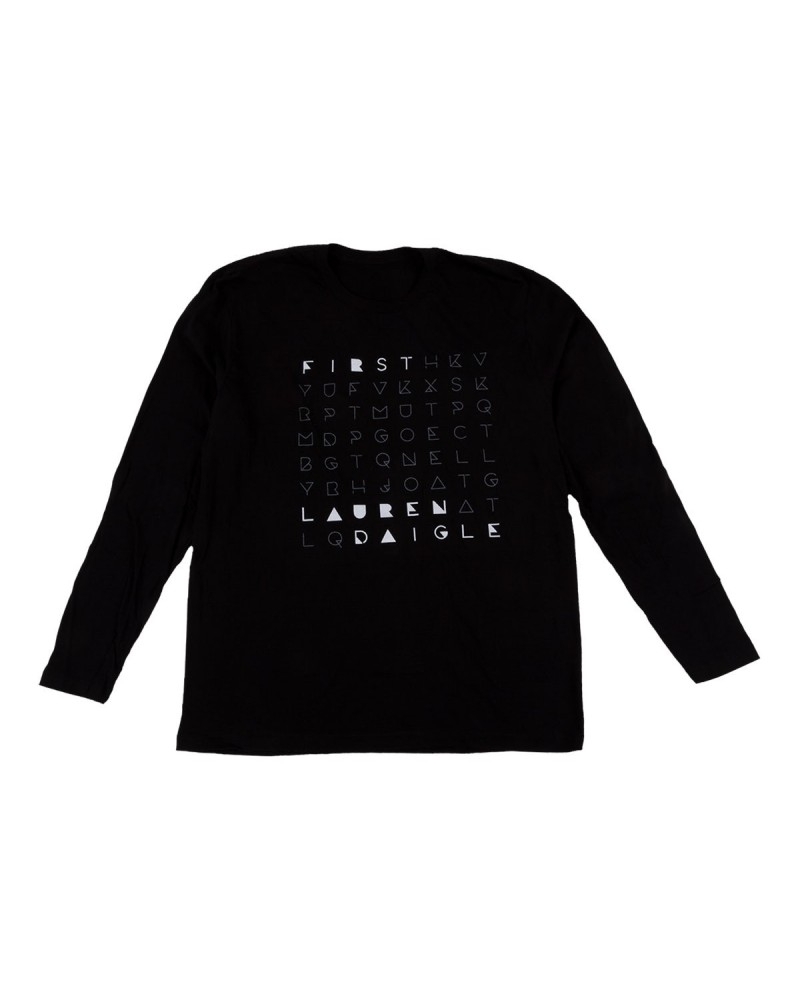 Lauren Daigle First Black Long Sleeve T-shirt $6.64 Shirts