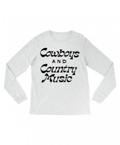 Music Life Long Sleeve Shirt | Cowboys And Country Music Shirt $6.59 Shirts