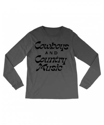 Music Life Long Sleeve Shirt | Cowboys And Country Music Shirt $6.59 Shirts