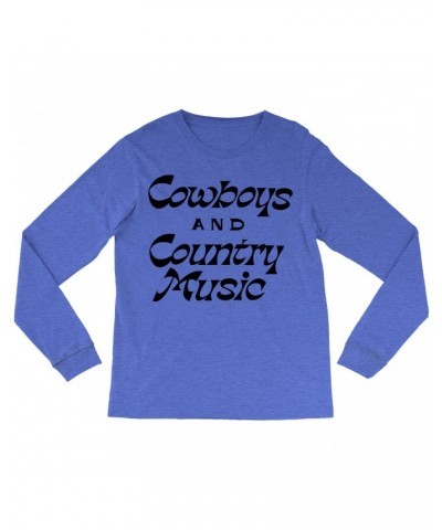 Music Life Long Sleeve Shirt | Cowboys And Country Music Shirt $6.59 Shirts