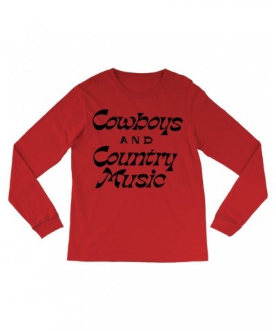 Music Life Long Sleeve Shirt | Cowboys And Country Music Shirt $6.59 Shirts