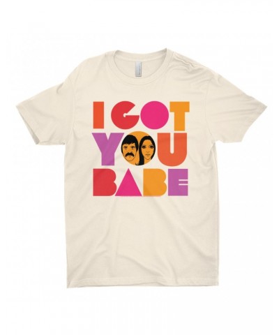 Sonny & Cher T-Shirt | I Got You Babe Bright Logo Image Shirt $12.48 Shirts