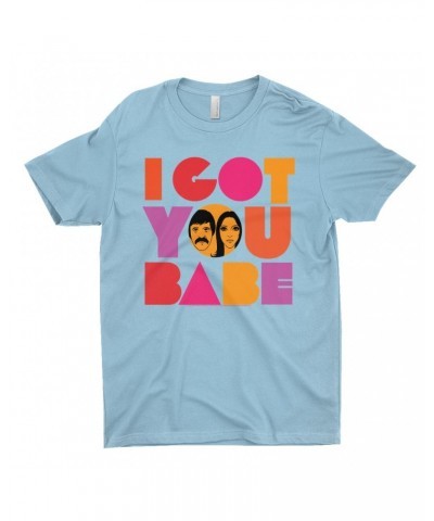 Sonny & Cher T-Shirt | I Got You Babe Bright Logo Image Shirt $12.48 Shirts