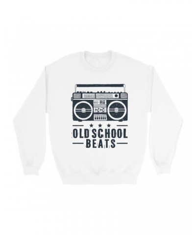 Music Life Sweatshirt | Old School Beats Sweatshirt $16.49 Sweatshirts