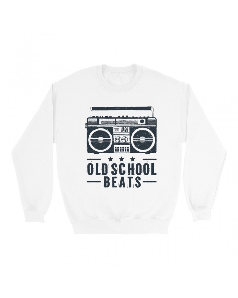 Music Life Sweatshirt | Old School Beats Sweatshirt $16.49 Sweatshirts