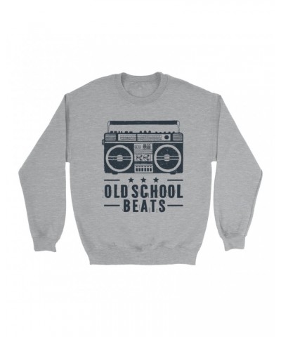 Music Life Sweatshirt | Old School Beats Sweatshirt $16.49 Sweatshirts