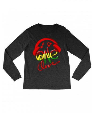 Music Life Heather Long Sleeve Shirt | One Love Shirt $8.38 Shirts