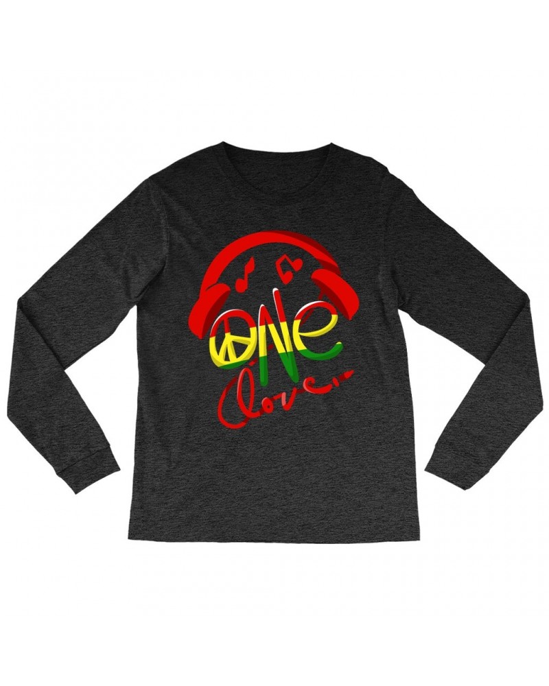 Music Life Heather Long Sleeve Shirt | One Love Shirt $8.38 Shirts