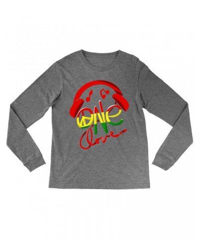 Music Life Heather Long Sleeve Shirt | One Love Shirt $8.38 Shirts