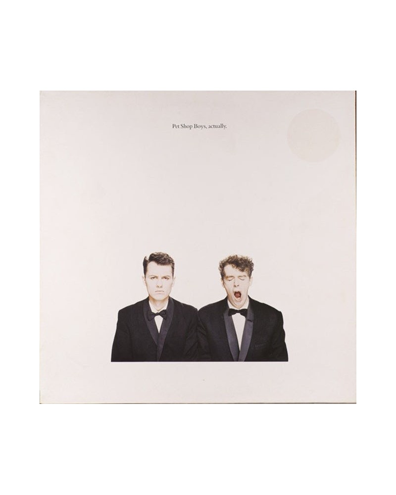 Pet Shop Boys LP Vinyl Record - Actually (20. 18 Remastered Version) $10.07 Vinyl