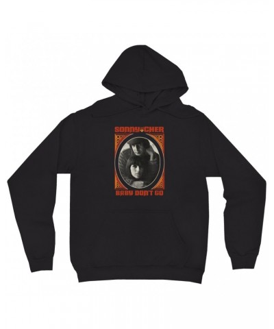 Sonny & Cher Hoodie | Baby Don't Go Rust Frame Image Distressed Hoodie $6.04 Sweatshirts