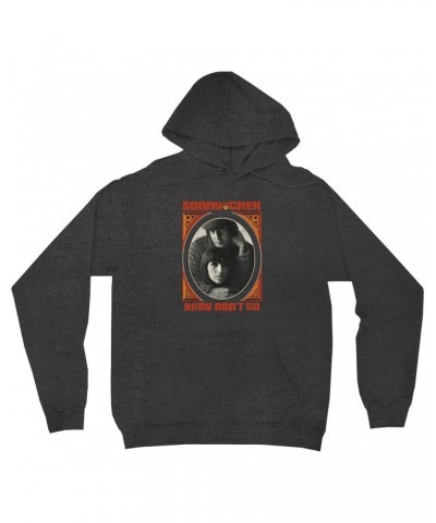 Sonny & Cher Hoodie | Baby Don't Go Rust Frame Image Distressed Hoodie $6.04 Sweatshirts