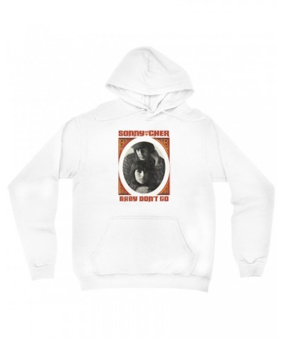 Sonny & Cher Hoodie | Baby Don't Go Rust Frame Image Distressed Hoodie $6.04 Sweatshirts