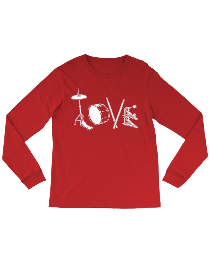 Music Life Long Sleeve Shirt | Drum Love Shirt $1.93 Shirts