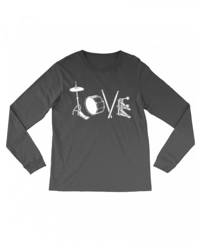 Music Life Long Sleeve Shirt | Drum Love Shirt $1.93 Shirts