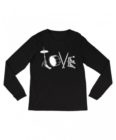 Music Life Long Sleeve Shirt | Drum Love Shirt $1.93 Shirts