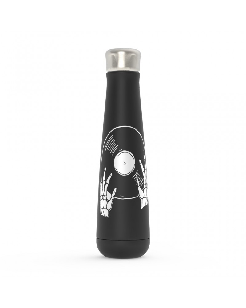 Music Life Water Bottle | Skeletons Spin Vinyl Too Water Bottle $4.96 Drinkware