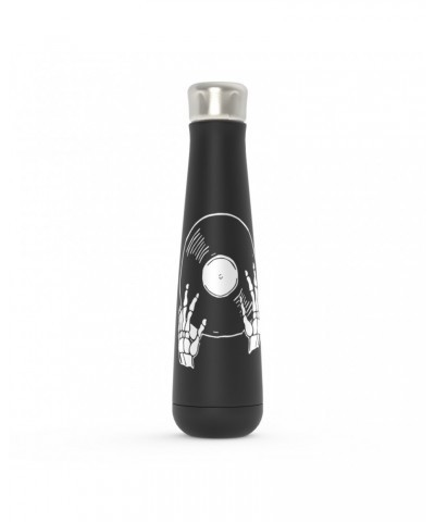 Music Life Water Bottle | Skeletons Spin Vinyl Too Water Bottle $4.96 Drinkware