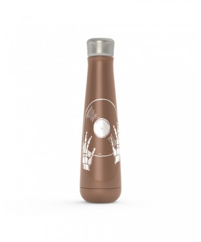 Music Life Water Bottle | Skeletons Spin Vinyl Too Water Bottle $4.96 Drinkware