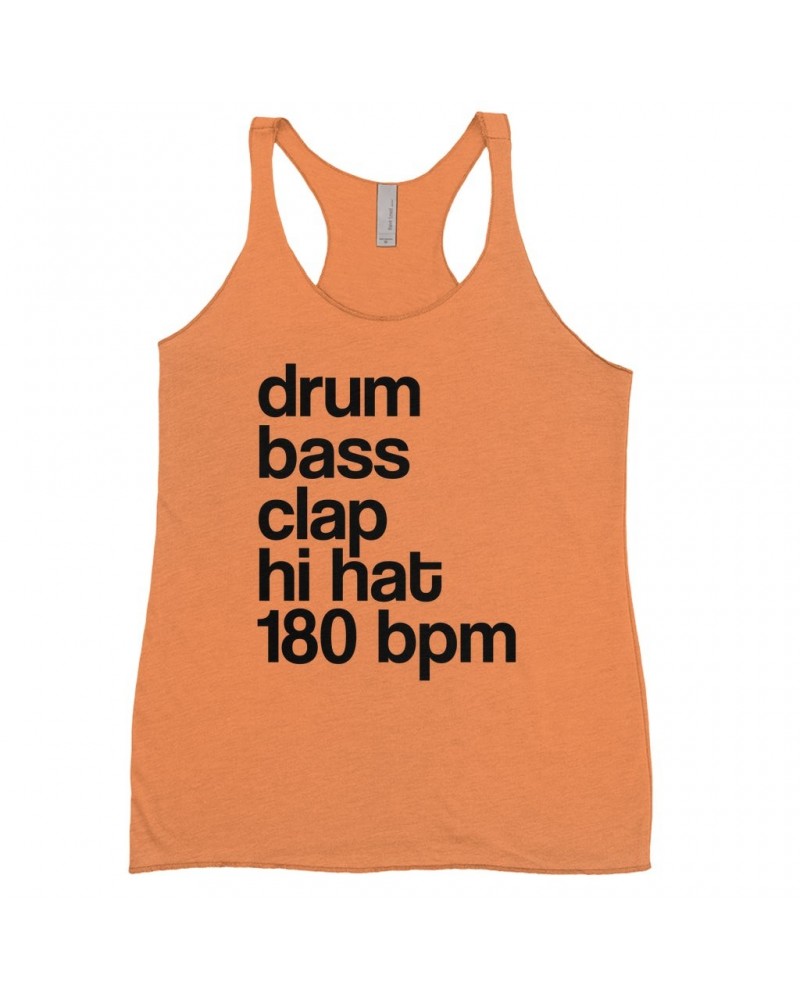 Music Life Colorful Racerback Tank | Drum Bass Clap Tank Top $4.86 Shirts