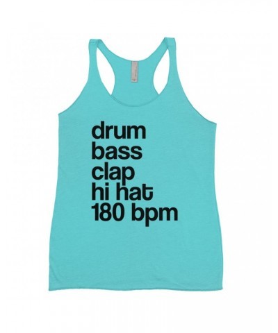 Music Life Colorful Racerback Tank | Drum Bass Clap Tank Top $4.86 Shirts